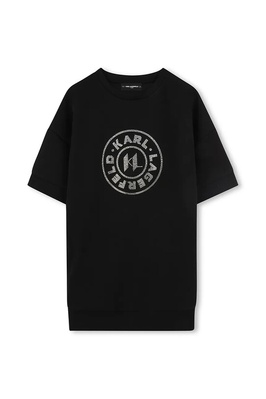 Dievčenské šaty Karl Lagerfeld Z30464.156.162 čierna SS25