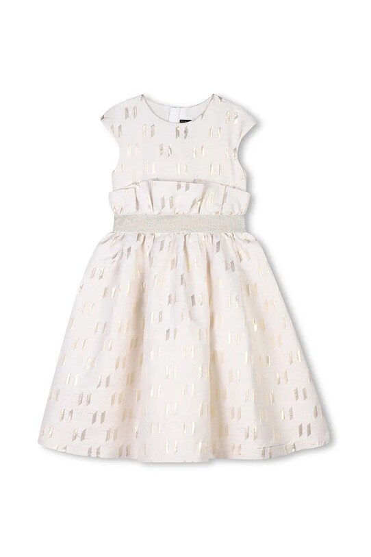 Dívčí šaty Karl Lagerfeld Z30465.156.162 béžová SS25