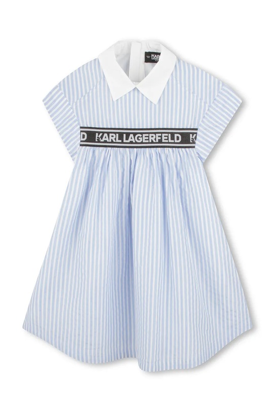 Dječja haljina Karl Lagerfeld Z30496.156.162 plava SS25