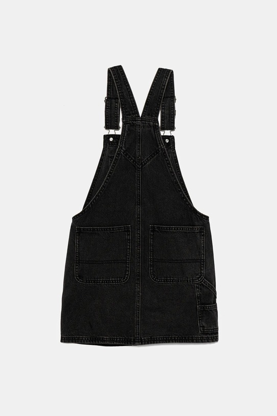 Dětské riflové šaty Vans GROUNDWORK SKIRTALL VN000MDVEMQ1 šedá SS25