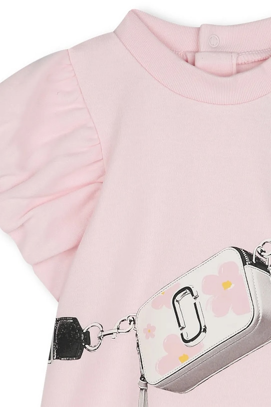 Κοριτσίστικα Βρεφικό βαμβακερό φόρεμα Marc Jacobs W60507.86.94 ροζ