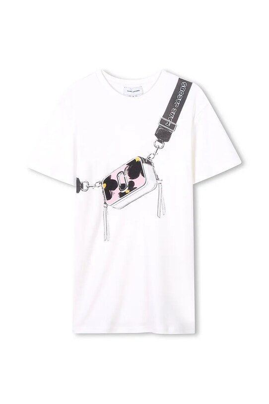 Дитяча бавовняна сукня Marc Jacobs короткий рожевий W60530.114.150