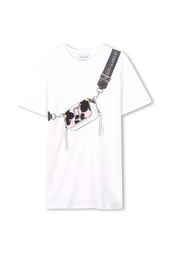 Παιδικό βαμβακερό φόρεμα Marc Jacobs στάμπα λευκό W60530.86.108