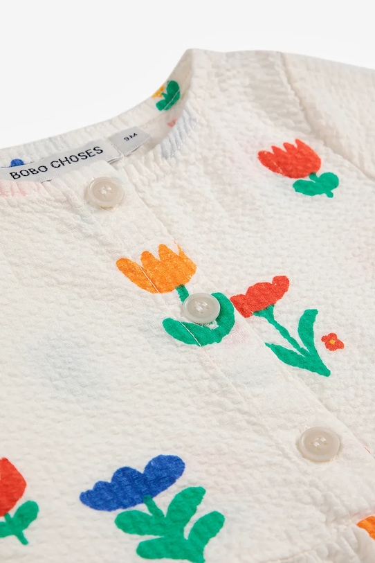 Дівчинка Дитяча бавовняна сукня Bobo Choses Garden Party 125AB082 білий