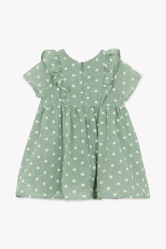 Момиче Детска рокля с лен Tartine et Chocolat CA30001.104 зелен