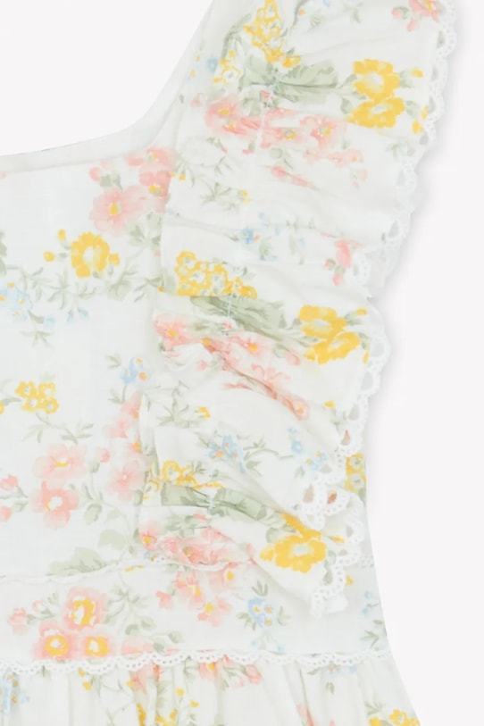 Otroška lanena obleka Tartine et Chocolat oranžna CA30072.116.140