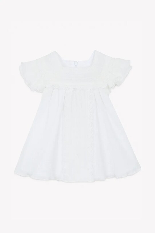 Детское хлопковое платье Tartine et Chocolat CA30231.80.94 бежевый SS25
