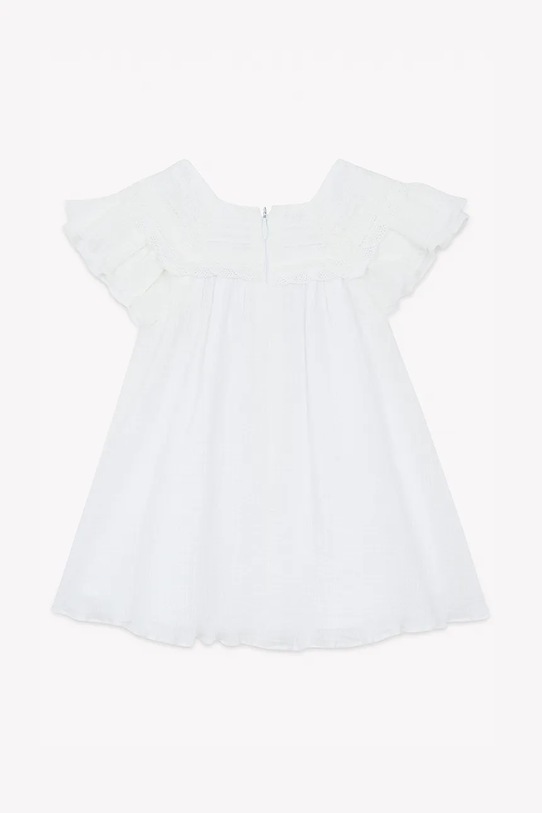 Deklice Otroška bombažna obleka Tartine et Chocolat CA30231.104 bež