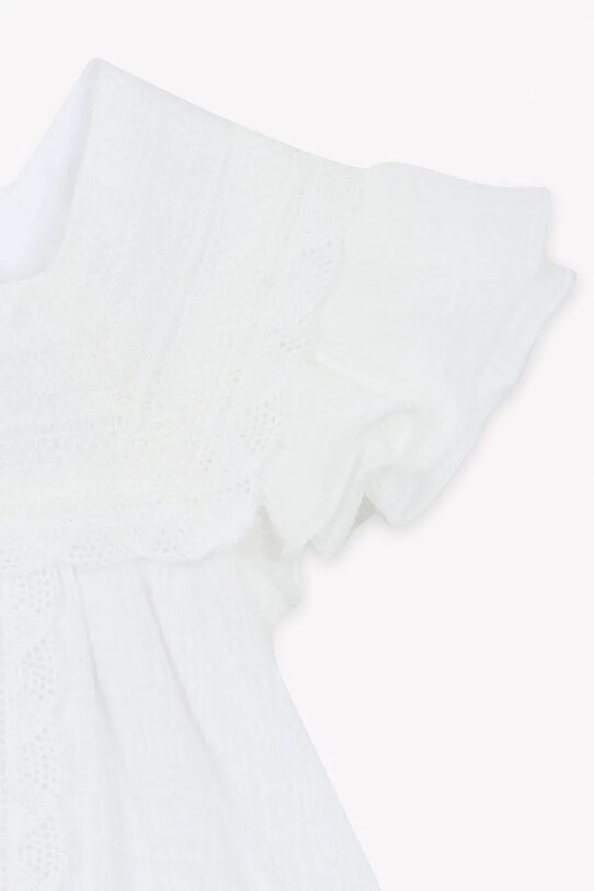 Otroška bombažna obleka Tartine et Chocolat bež CA30231.104