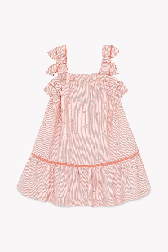 Otroška bombažna obleka Tartine et Chocolat CA30021.80.94 oranžna SS25