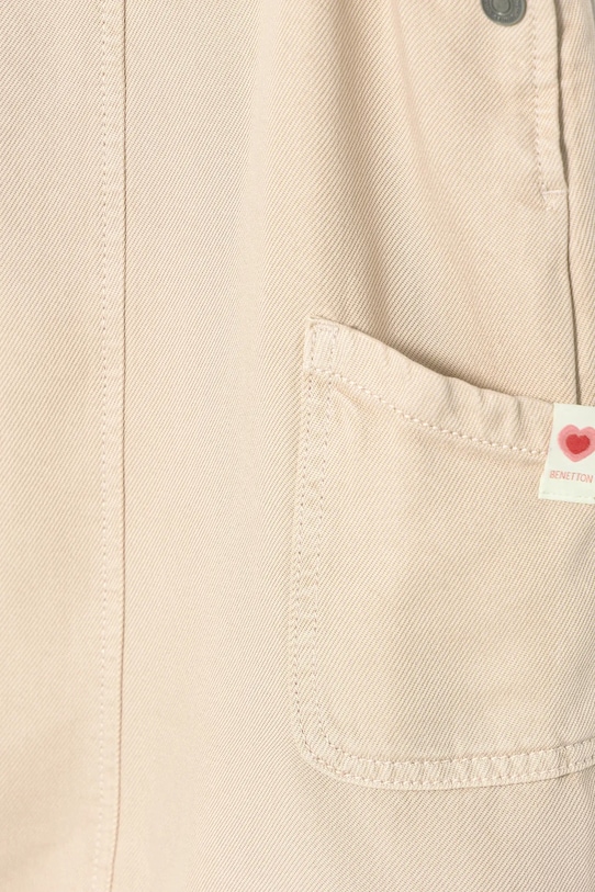 Lány United Colors of Benetton gyerek ruha 41AQGT00L.P.Seasonal bézs