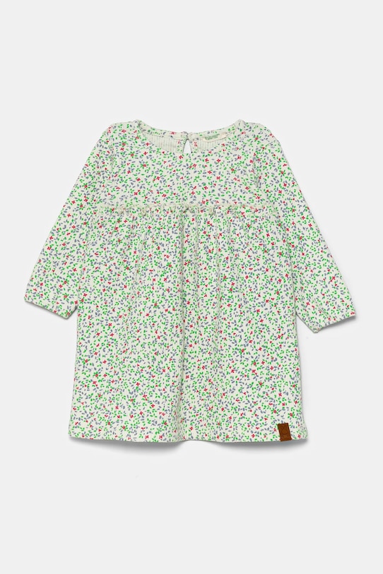 Otroška obleka United Colors of Benetton Okrogel bela 3OBQAV00H.W.Seasonal