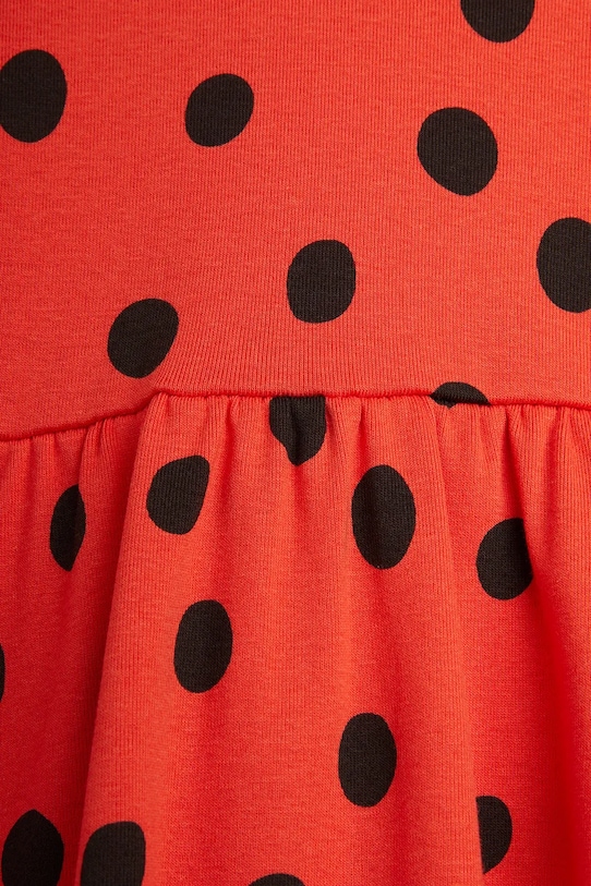 Дитяча бавовняна сукня Mini Rodini Dots 2525010042 червоний