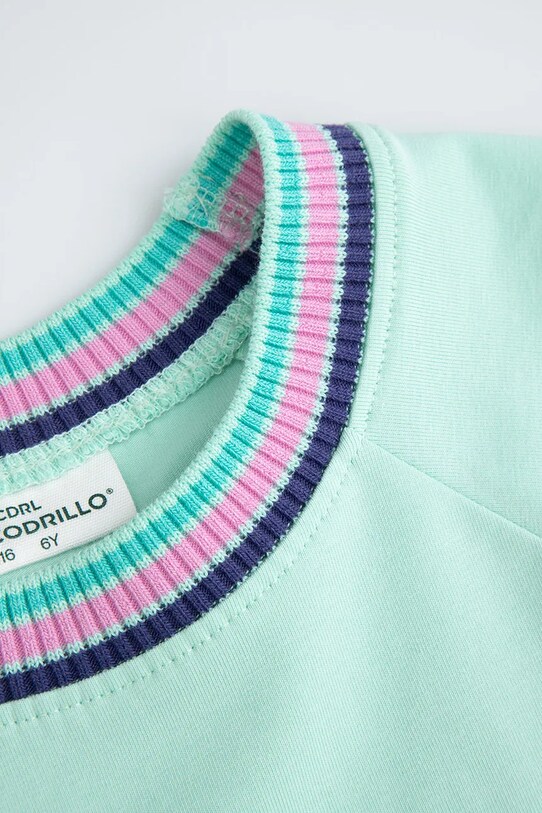 DÍVKA Dívčí šaty Coccodrillo WC5129201CGK tyrkysová