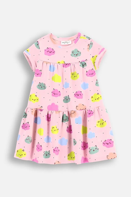 Kojenecké šaty Coccodrillo mini růžová WC5129201DGN