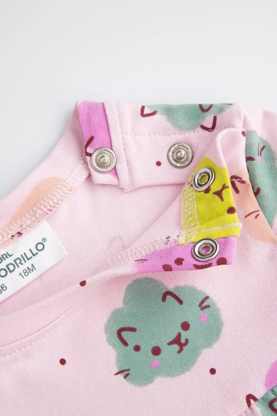 DÍVKA Kojenecké šaty Coccodrillo WC5129201DGN růžová