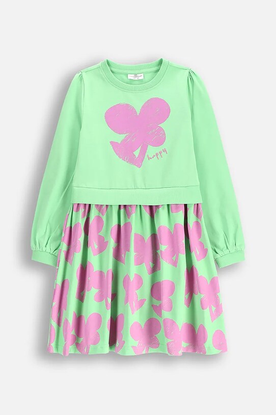 Coccodrillo vestito svasato verde WC5129102MGK