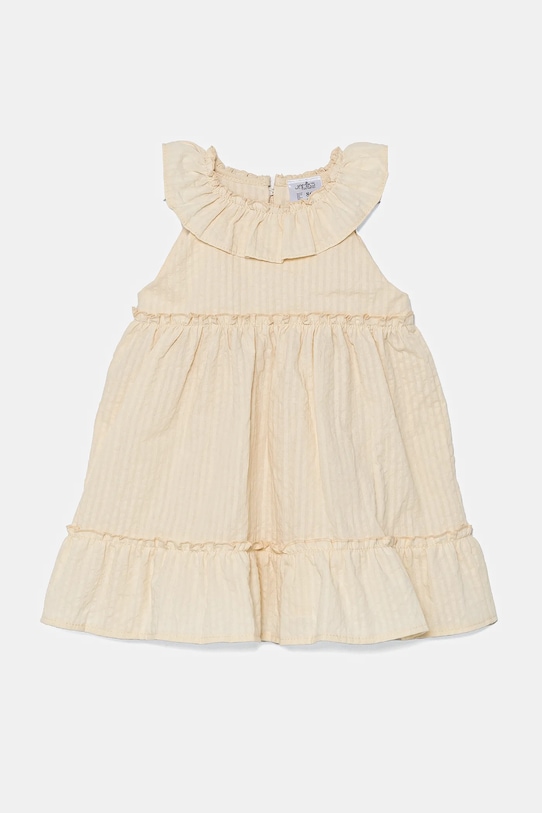 Jamiks sukienka bawełniana niemowlęca AISZA II bawełna beżowy AISZA.II.Sukie.JLH015.G