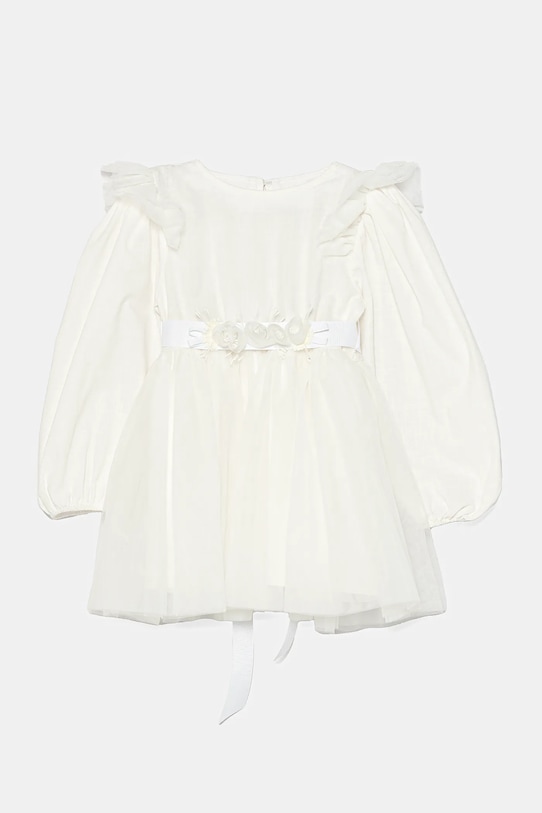 Šaty pre bábätká Jamiks GOLDIE látka biela GOLDIE.o.I.Suk.JWH027.G