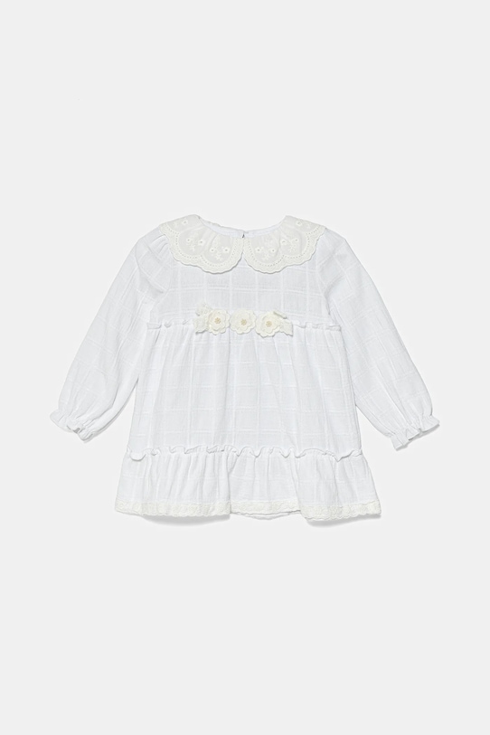 Jamiks rochie din bumbac pentru copii KORDELIA I mini alb KORDELIA.I.Suk.JWH010.G