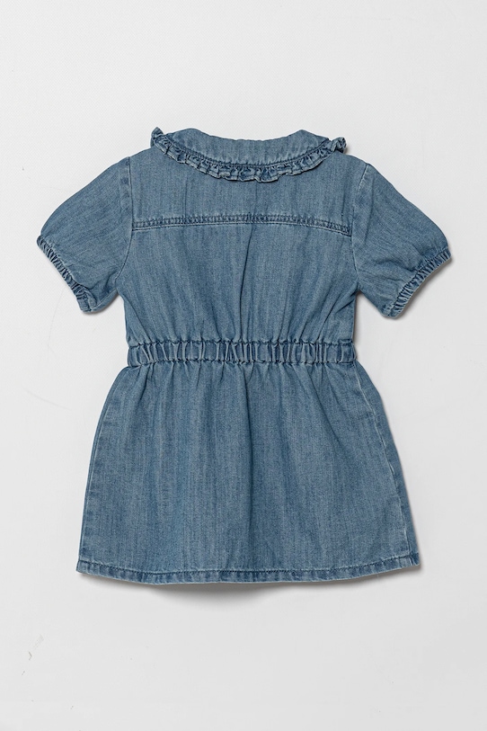 Παιδικό φόρεμα τζιν United Colors of Benetton 41DWGV029.P.Seasonal μπλε SS25