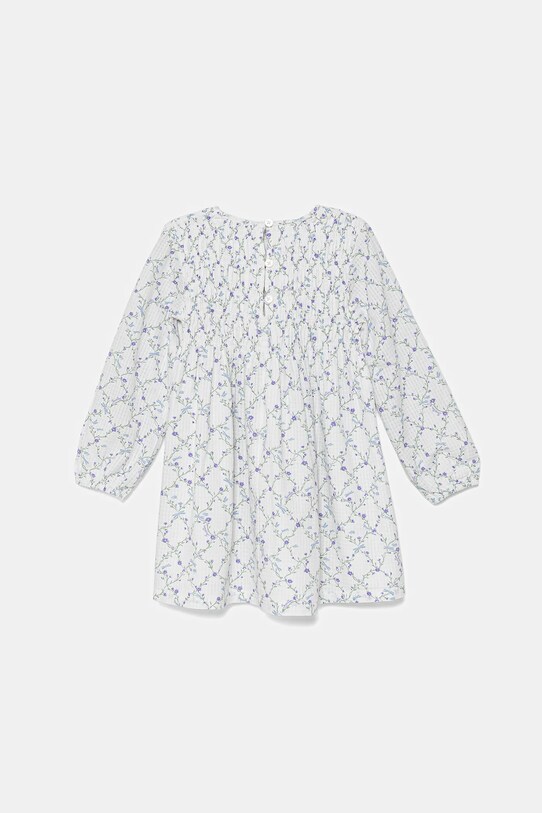 Дитяча бавовняна сукня United Colors of Benetton 40VFGV028.P.Seasonal білий SS25