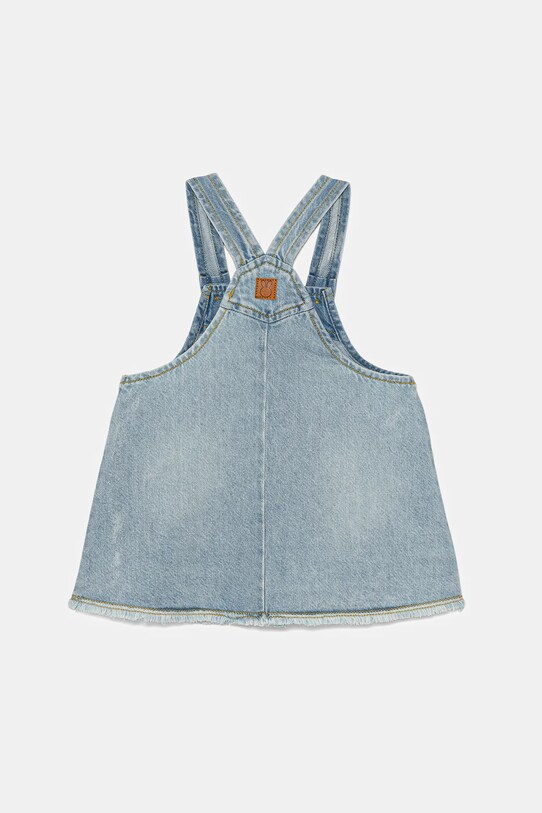 Βρεφικό τζιν φόρεμα United Colors of Benetton 45A7AT01C.W.Seasonal μπλε SS25