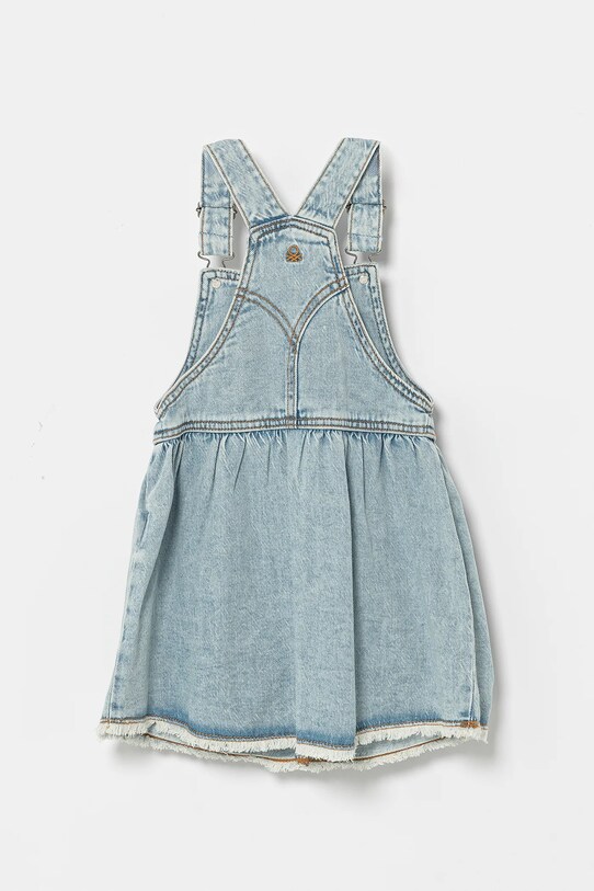 Παιδικό φόρεμα τζιν United Colors of Benetton 4UTPGT00K.P.Seasonal μπλε SS25