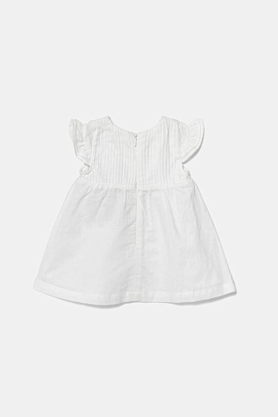 Дитяча лляна сукня United Colors of Benetton 43WBAV00N.W.Seasonal білий SS25