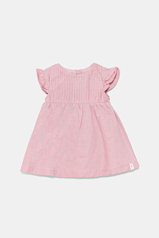 United Colors of Benetton vestito in lino per neonati midi rosa 43WBAV00N.W.Seasonal