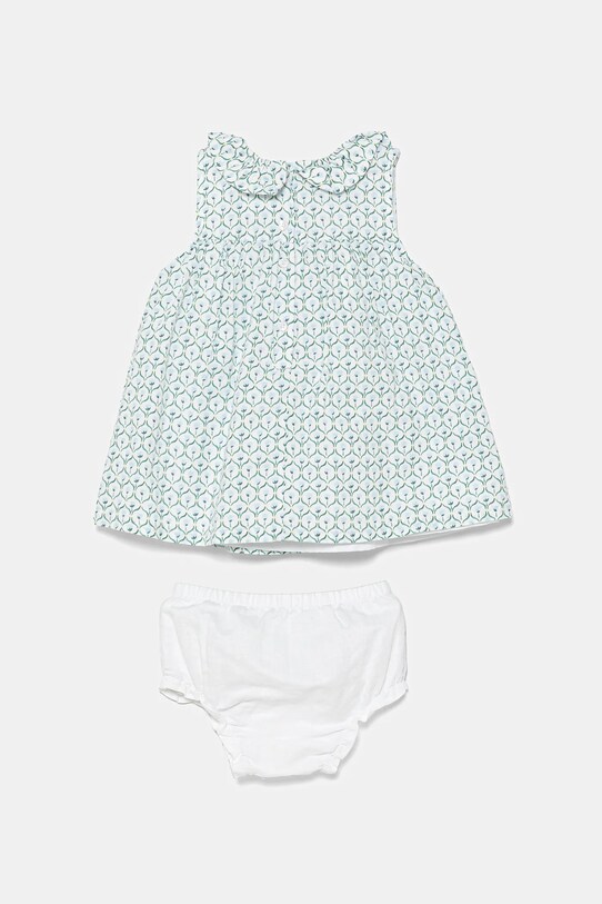 United Colors of Benetton sukienka lniana niemowlęca 4Q1NAV00O.W.Seasonal niebieski SS25