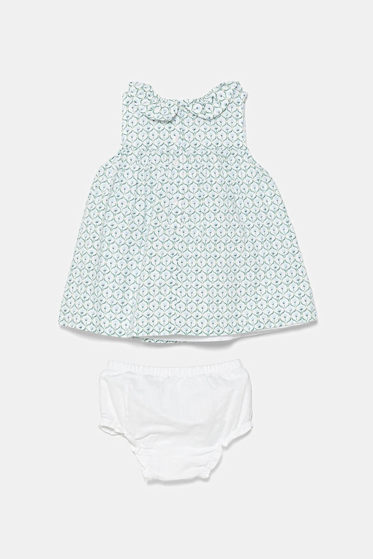 Ľanové šaty pre bábätká United Colors of Benetton 4Q1NAV00O.W.Seasonal modrá SS25