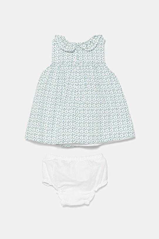 Βεφικό λινό φόρεμα United Colors of Benetton 4Q1NAV00O.W.Seasonal τιρκουάζ SS25