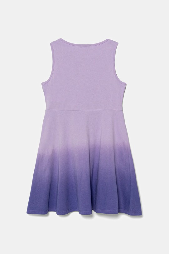 United Colors of Benetton sukienka bawełniana dziecięca 3NPDCV011.G.Seasonal fioletowy SS25
