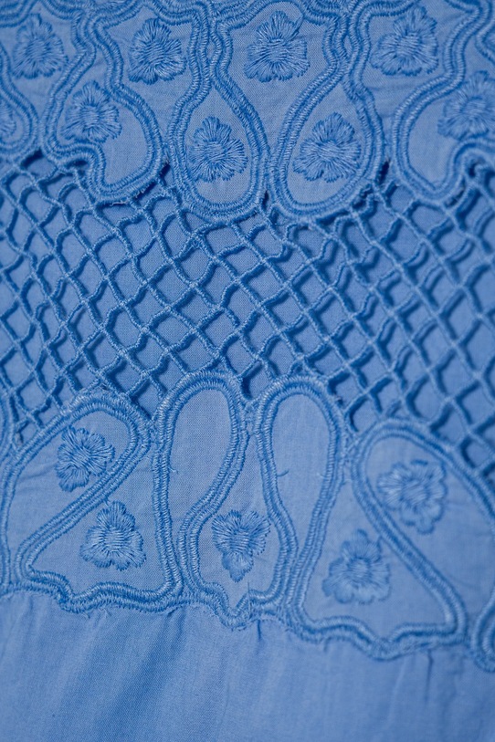 Κοριτσίστικα Παιδικό βαμβακερό φόρεμα United Colors of Benetton 4Q2LCV03H.G.Seasonal μπλε