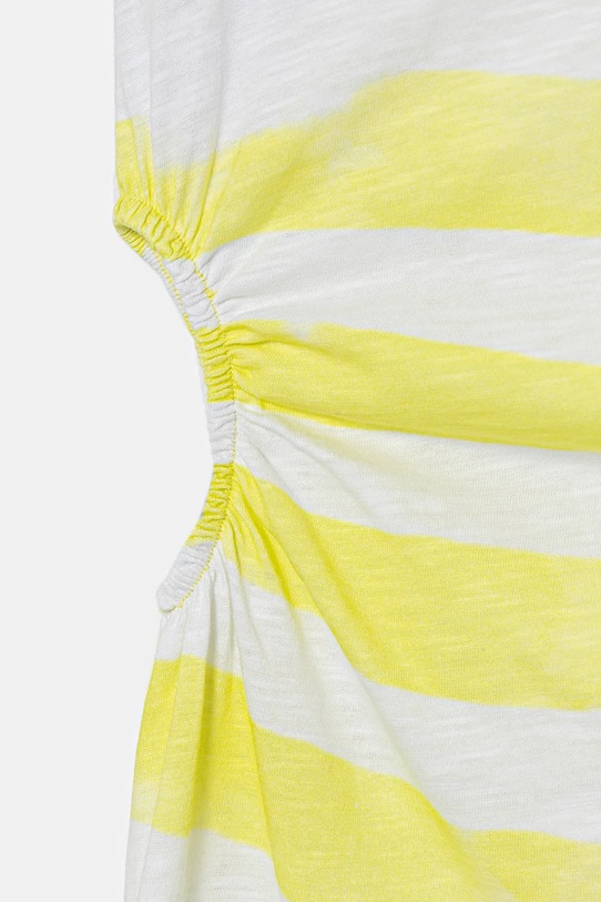 Dziewczynka United Colors of Benetton sukienka bawełniana dziecięca 3SL3CV013.G.Seasonal żółty