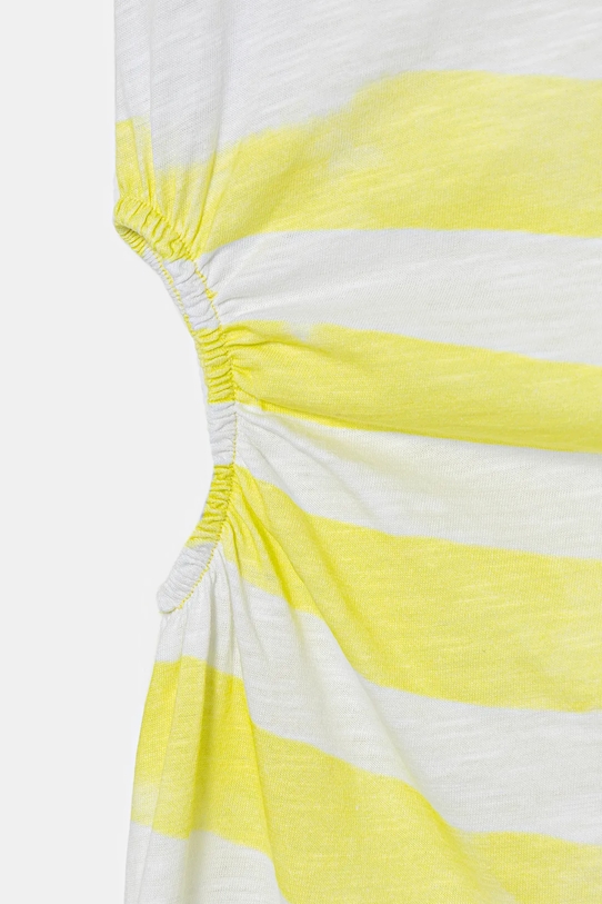 Dziewczynka United Colors of Benetton sukienka bawełniana dziecięca 3SL3CV013.G.Seasonal żółty