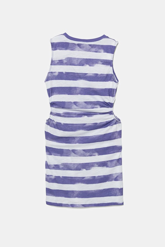 United Colors of Benetton rochie din bumbac pentru copii 3SL3CV013.G.Seasonal violet SS25