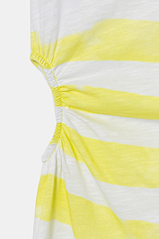 Девочка Хлопковое детское платье United Colors of Benetton 3SL3CV013.G.Seasonal зелёный