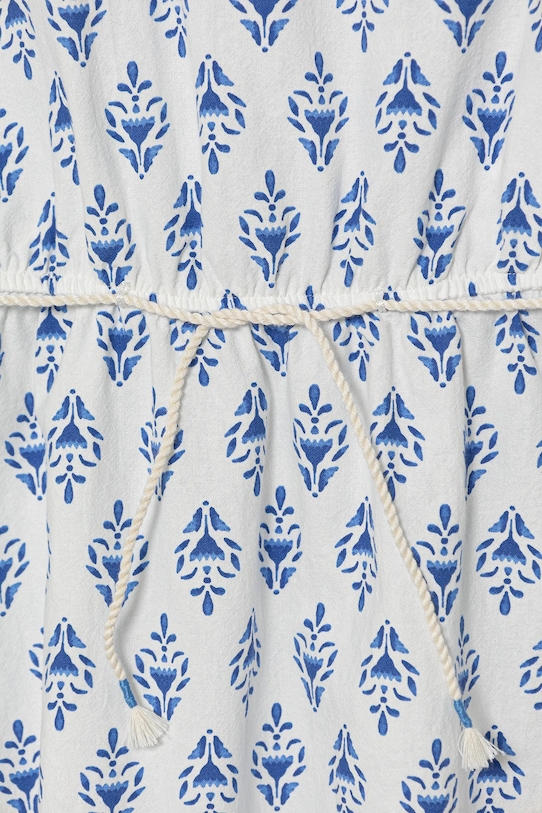 DÍVKA Dětské bavlněné šaty United Colors of Benetton 4MMDCV03F.G.Seasonal modrá