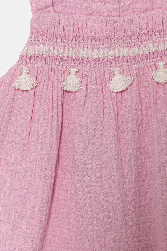 Fete United Colors of Benetton rochie din bumbac pentru copii 4PZQAV00Q.W.Seasonal roz