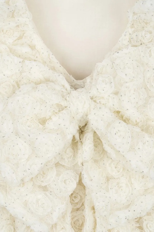 Šaty Konges Sløjd CELEBRATION CIANNA FLOWER DRESS béžová KS103564