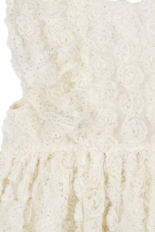 Šaty Konges Sløjd CELEBRATION CIANNA FLOWER DRESS KS103564 béžová