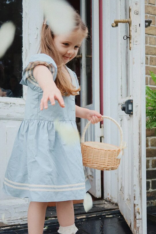 Konges Sløjd sukienka bawełniana dziecięca CELEBRATION ALLIE SAILOR DRESS GOTS KS103567