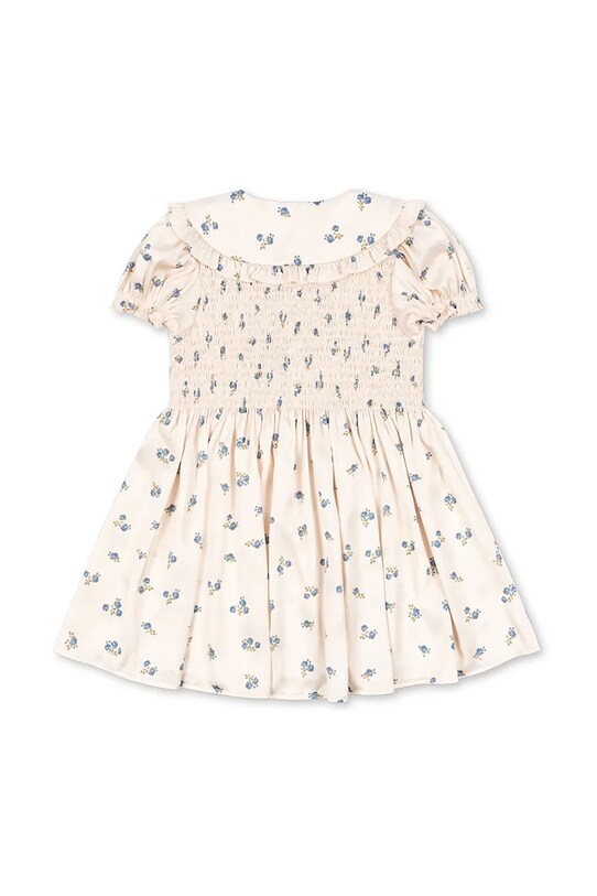 Dievča Dievčenské šaty Konges Sløjd CELEBRATION SHEENY SMOCK DRESS KS103568 béžová