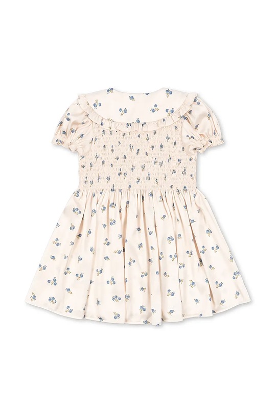 BIMBA Konges Sløjd vestito bambina CELEBRATION SHEENY SMOCK DRESS KS103568 beige