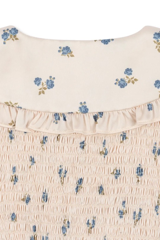 Konges Sløjd vestito bambina CELEBRATION SHEENY SMOCK DRESS beige KS103568