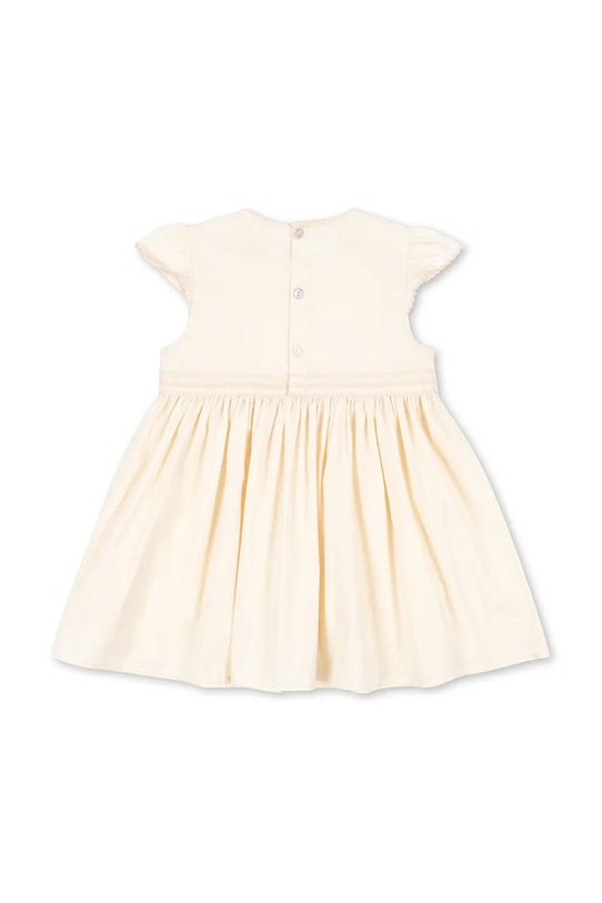 Dziewczynka Konges Sløjd sukienka bawełniana dziecięca CELEBRATION AALIYAH DRESS GOTS KS103576 beżowy