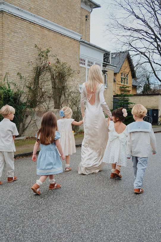 Konges Sløjd sukienka bawełniana dziecięca CELEBRATION AALIYAH DRESS GOTS KS103576