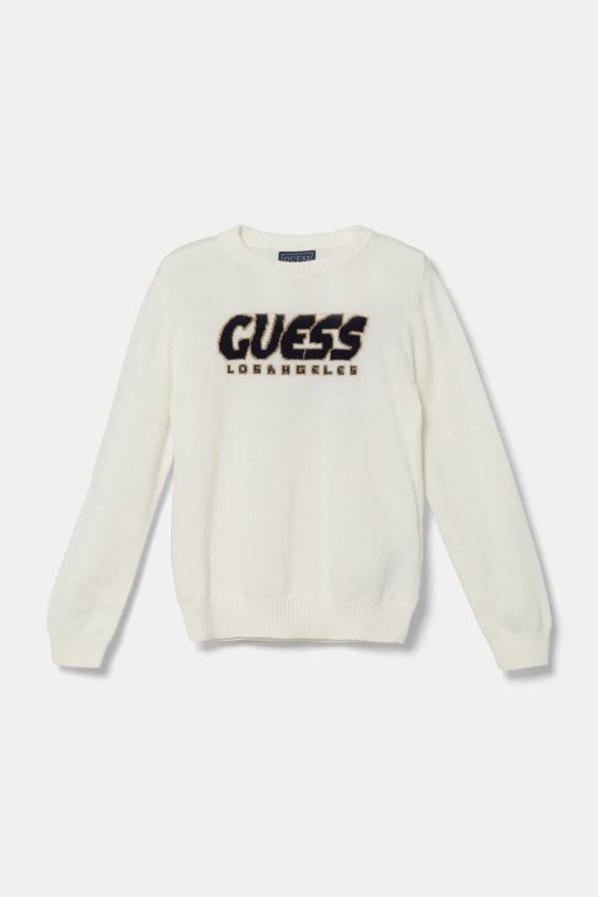 Guess pulover copii cu modele alb N5RR01.Z2BB0.PPYA